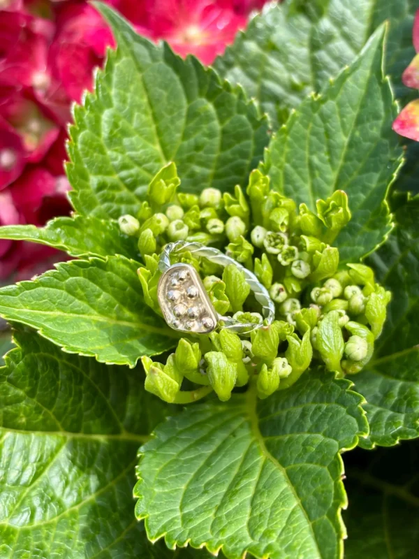 Ring silber - gelbgold Größe 56 – Bild 2
