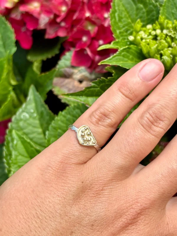 Ring silber - gelbgold Größe 56