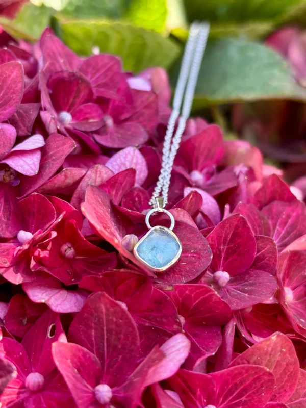 Kette mit Anhänger - silber Kyanite – Bild 3