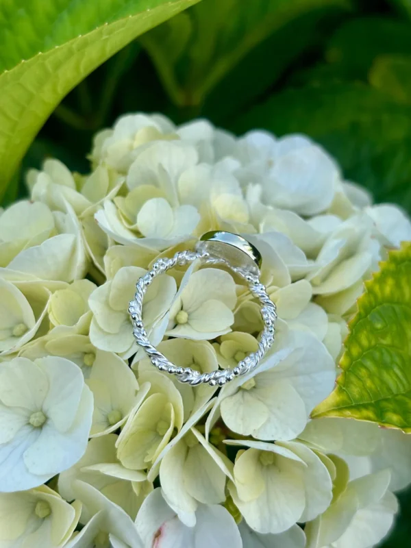 Ring silber - Labradorit Größe 56 – Bild 8
