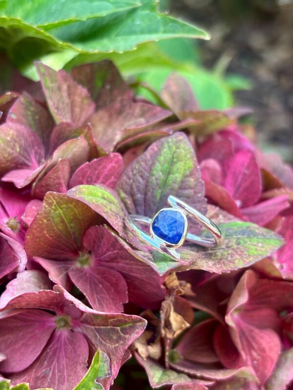 Ring silber - Saphir Größe 58 – Bild 6