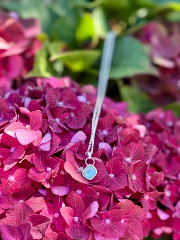 Kette mit Anhänger - silber Kyanite – Bild 6