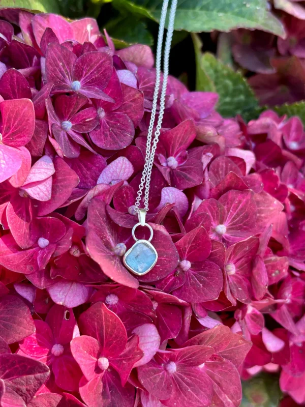 Kette mit Anhänger - silber Kyanite – Bild 8