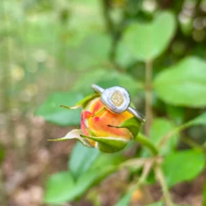 Ring silber - Diamant Größe 56