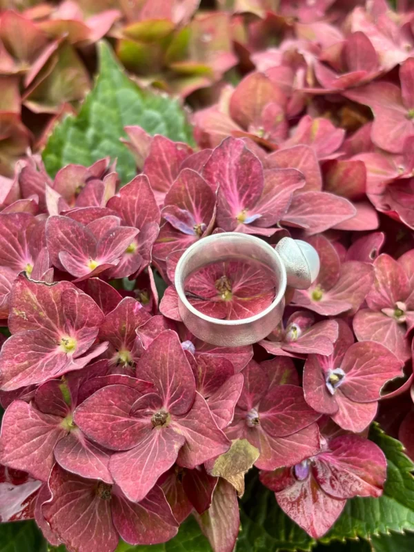 Ring silber - Zuchtperle Größe 57 – Bild 8