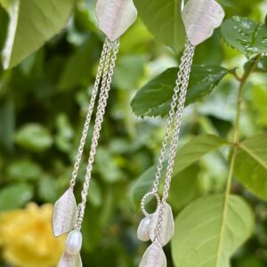 Ohrstecker silber - Süßwasserzuchtperle Rose